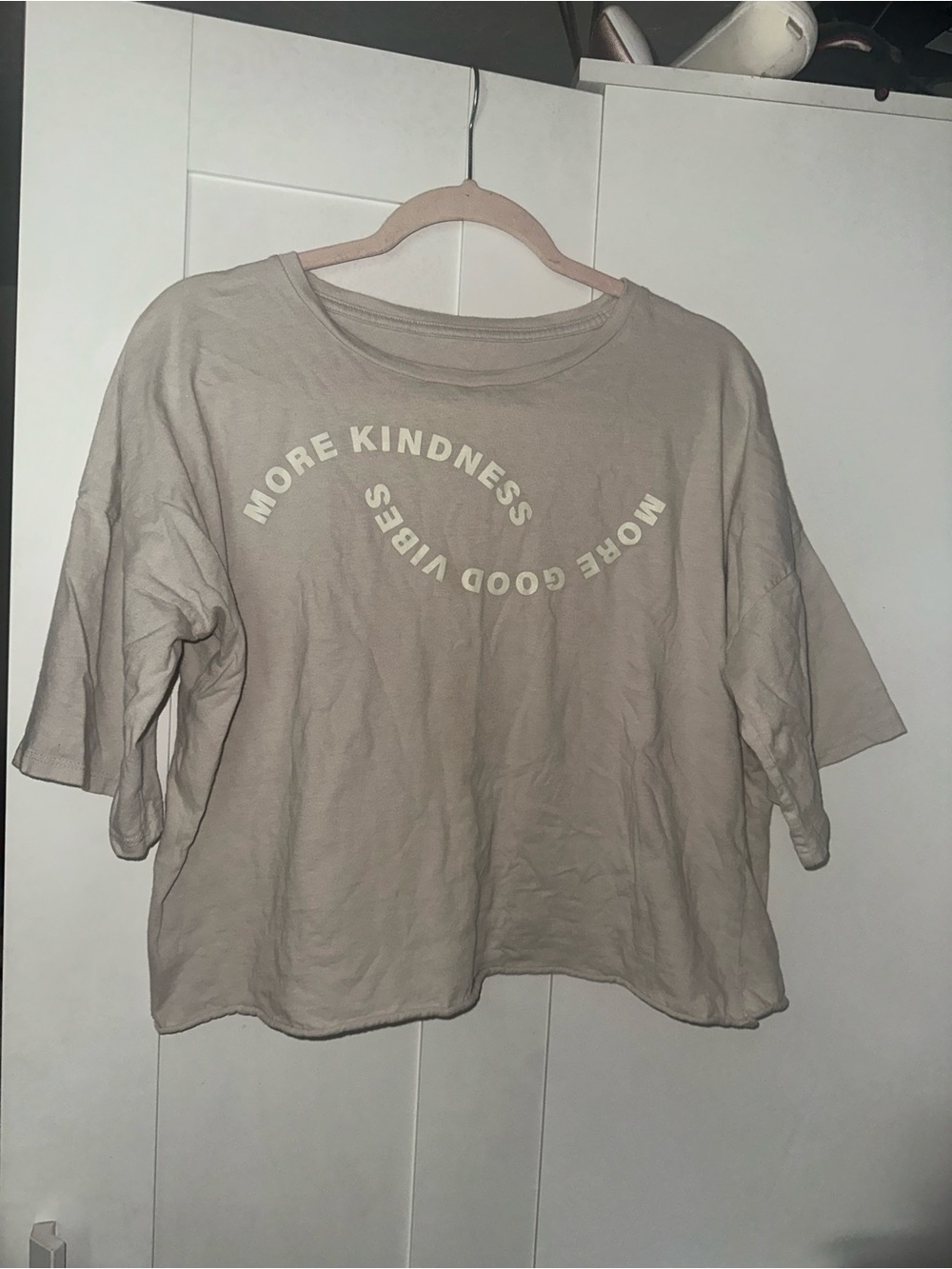 Greyson/Threads More Kindness More Good Vibes Cropped Tee - Picture 2 of 5